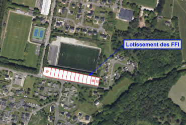 Situation aérienne du lotissement des FFI